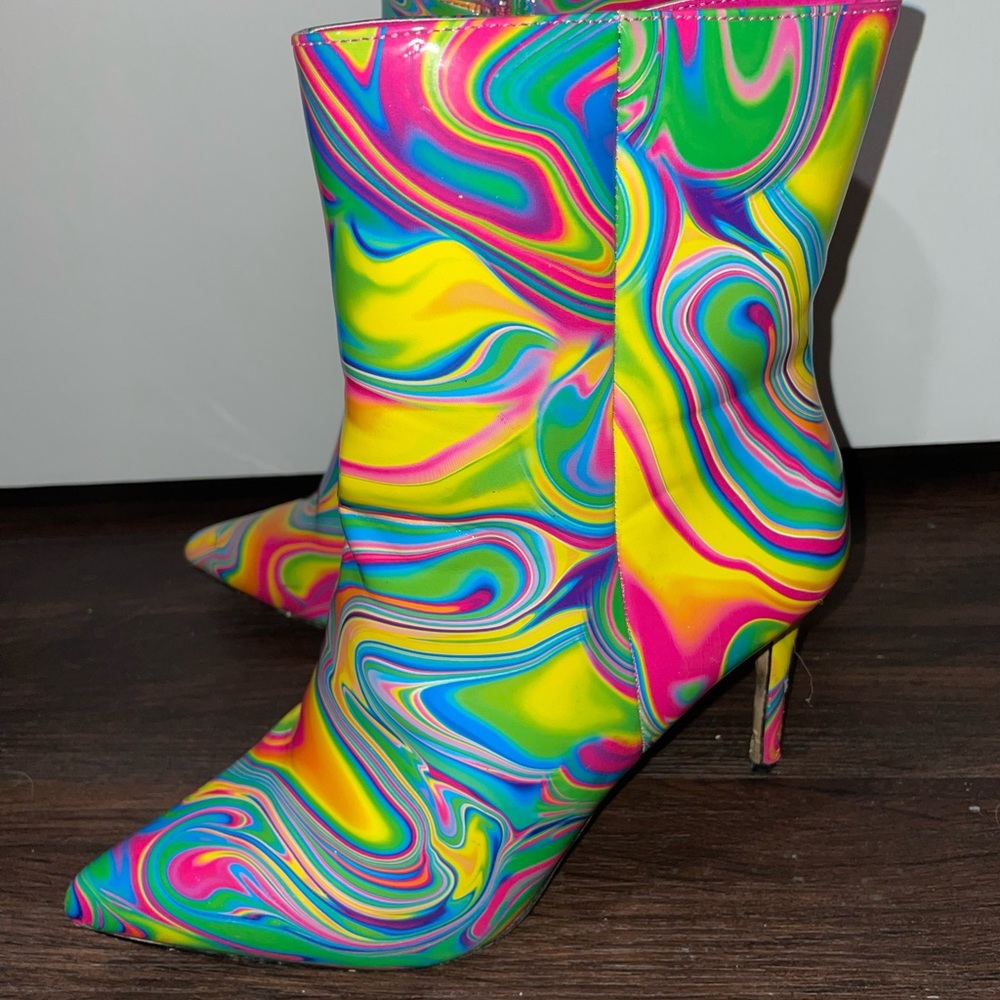 Rainbow booties